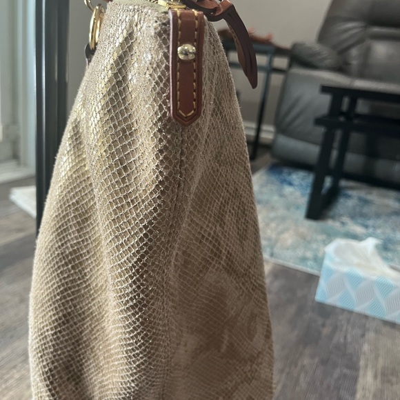 Gold/shimmer Snake pattern, brown handle. No longer available on website - Picture 11 of 12